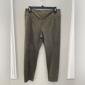Tahari faux suede pants